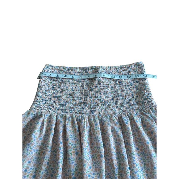 Elodie Womens Floral Smocked Elastic Waist Mini Skirt M Multicolor NWT - Picture 9 of 11